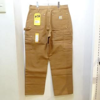 Made in U.S.A New Carhartt U.S.A Brown Duck Double Knee Work Pants size W34 L30
