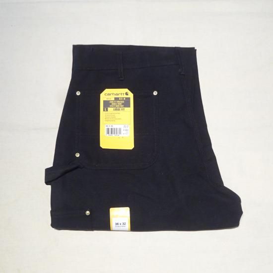 カーハートブラックダックダブルニーオーバーオールワークパンツUSAアメリカ製38 アメリカ製】 カーハート USA ブラックダック ダブルニー ワークパンツ