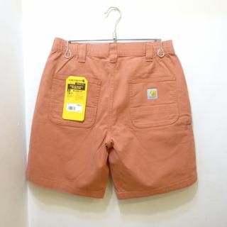 New Carhartt U.S.A Nantucket Red Canvas Work Shorts size W30