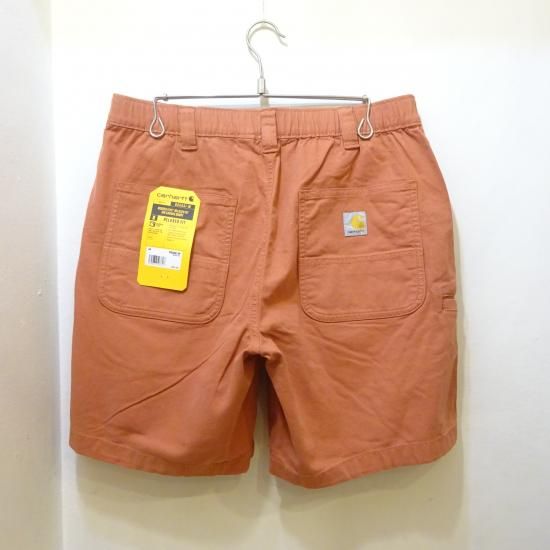 NOS 90s USA製 Carhartt ワークショートパンツ　W33 廃盤カラー カーハート ナンタケットレッド キャンバス ワークショーツ