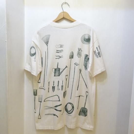 90年代製 rel・e・vant Products Allover 総柄 Tシャツ 