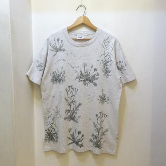 90年代製 rel・e・vant Products Allover 総柄 Tシャツ 