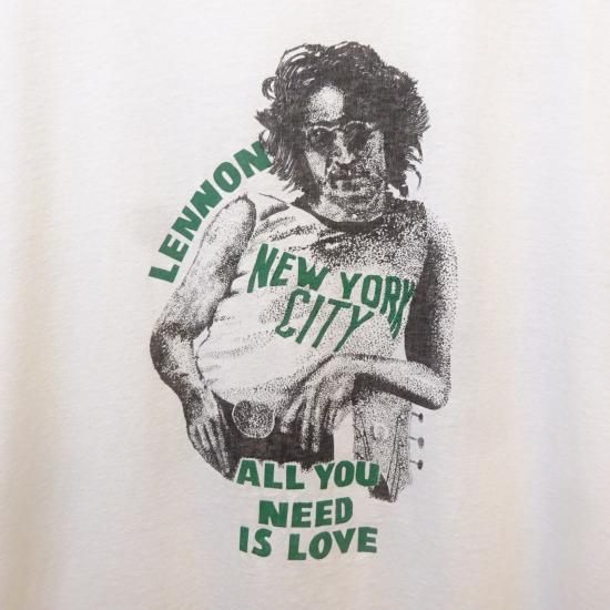 80年代製 ジョンレノン ニューヨーク・シティ Tシャツ size L