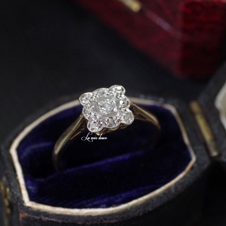 超美品 18金 ゴールドリング♥size12号♥40年前のリング アンティーク