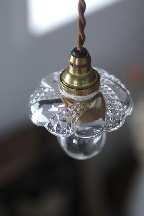 0467 フランスアンティークオールドバカラガラスミニシャンデリア