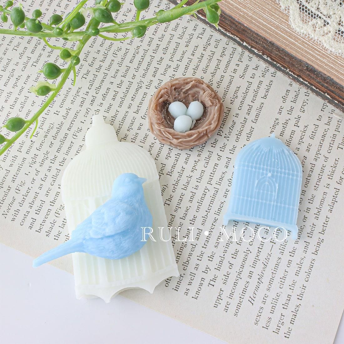 木製彫刻入り鳥かご3個セット 木製彫刻入り鳥かご3個セット