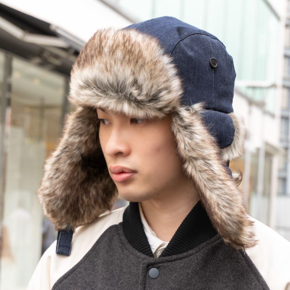 定番の冬ギフト パイロットキャップ フライトキャップ ロシア帽 新品