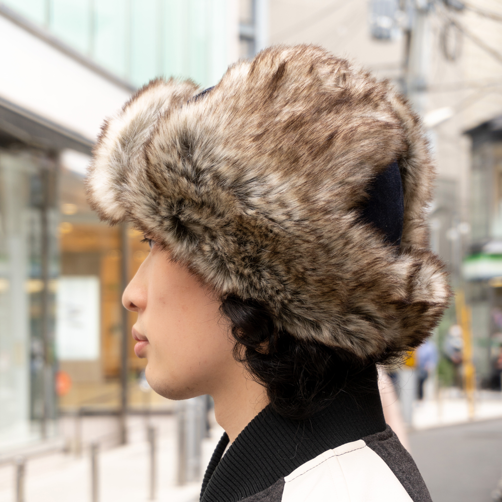 BLACK AND WHITE PAINTINGS FLIGHT CAP(ONESIZE BLACK): その他
