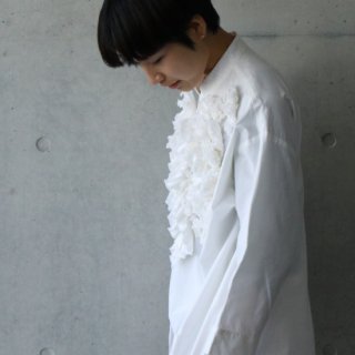 STYLE-04 Nami ドロップショルダーシャツ・八分袖 ホワイト