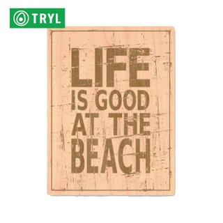 TRYL WOOD STICKER(åɥƥå) life is good beach ںѤǺΥƥå
