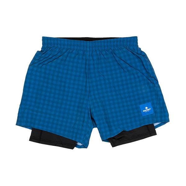 Saysky セイスカイ Checker 2 In 1 Shorts メンズ レディース ランニングショーツ インナーパンツ付き トレイル ランニング装備の通販ショップ ソトアソ本店