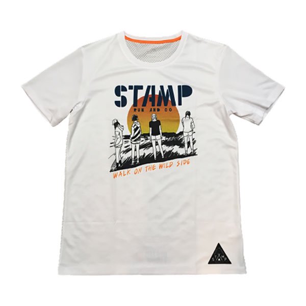 フローラル STAMP RUN＆CO. ランニングTシャツ