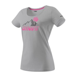 DYNAFIT ディナフィット Transalper Graphic T-Shirt Women AlloySynthwave レディース ドライ 半袖シャツ