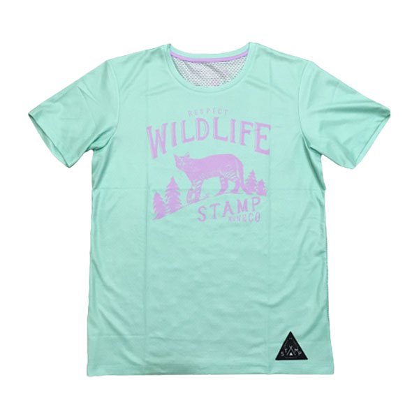 STAMP RUN＆CO(スタンプ ランアンドコー) STAMP GRAPHIC RUN TEE (Respect WILDLIFE)  メンズ・レディース ドライ半袖Tシャツ - トレイルランニング装備の通販ショップ「ソトアソ本店」