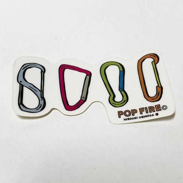 Popfire ポップファイヤー アウトドアステッカー ウシオダ ヒロアキ Ps0031 アウトドア ソロキャンプ ブッシュクラフト