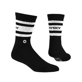SAYSKY() Crew Socks - BLACK 󥺡ǥ ˥󥰥å