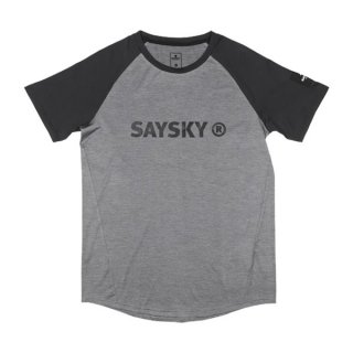 SAYSKY(セイスカイ) Reg Pace Tee - LIGHT GREY/DARK GREY MELANGE メンズ・レディース 半袖Tシャツ