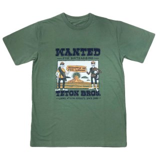 Teton Bros ティートンブロス TB Wanted Tee GreenGray メンズ・レディース 半袖Tシャツ