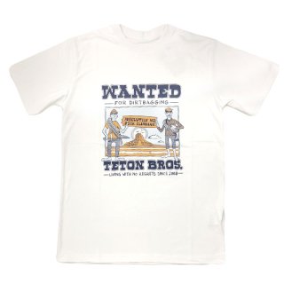 Teton Bros ティートンブロス TB Wanted Tee White メンズ・レディース 半袖Tシャツ