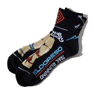 ELDORESO(エルドレッソ) Hip Socks(Black) E7602212 メンズ・レディース ミドル丈 ランニングソックス