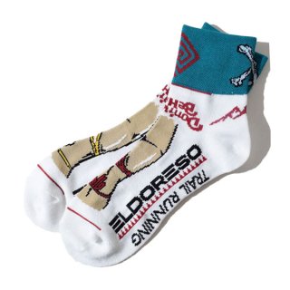 ELDORESO(エルドレッソ) Hip Socks(White) E7602212 メンズ・レディース ミドル丈 ランニングソックス