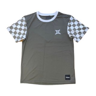 GAMOA(⥢) T-shirt Block Check Khaki  ȾµT