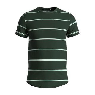 CIELE(シエル) NSBTShirt - Millenium Stripe - Emerald メンズ 半袖Tシャツ