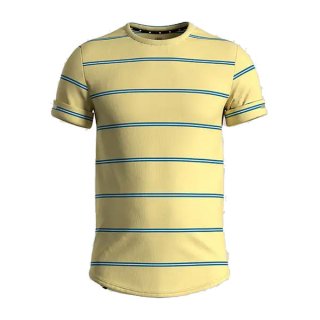 CIELE(シエル) NSBTShirt - Millenium Stripe - Citrus メンズ 半袖Tシャツ