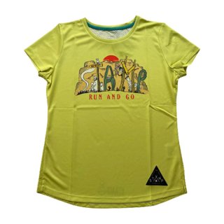 STAMP RUN＆CO(スタンプ ランアンドコー) STAMP WOMENS GRAPHIC RUN TEE レディース ドライ 半袖Tシャツ