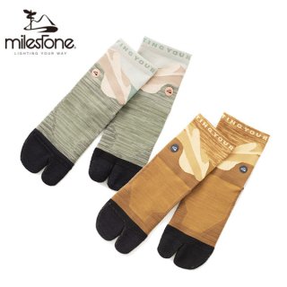 milestone マイルストーン original socks オリジナルソックス MSS-003 ミドル丈ランニングソックス