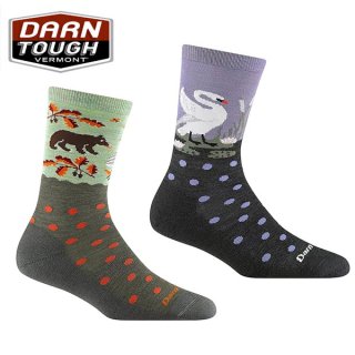 Darntough 󥿥 W's Wild Life Crew Lightweight with Cushion Sock(롼 饤ȥ å) ǥ ˥󥰥å