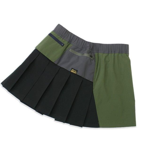 ranor ラナー CRAZY PLEATS SKIRT (WITH INNER) OLIVE 817-2-204 レディース ランニングスカート  ランスカ - トレイルランニング装備の通販ショップ「ソトアソ本店」