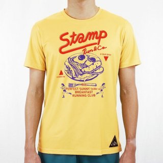 STAMP RUNCO  󥢥ɥ STAMP GRAPHIC RUN TEE (BREAKFAST RUNNING CLUB)  ɥ饤 ȾµT