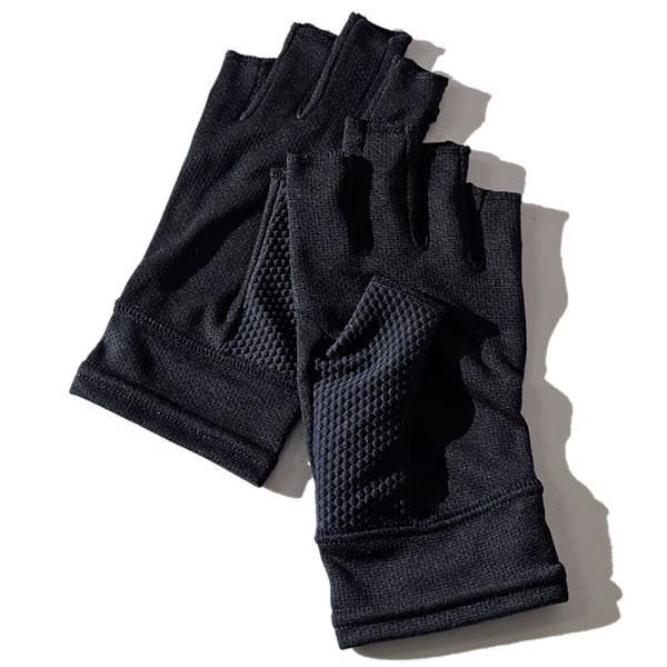 ELDORESO エルドレッソ Half-Cut Gloves(Black) E7903624 メンズ・レディース フィンガーレスグローブ ランニンググローブ 手袋 手ぶくろ - トレイルランニング装備の通販ショップ「ソトアソ本店」 ELDORESO エルドレッソ Half-Cut Gloves(Black) E7903624 メンズ・レディース フィンガーレスグローブ ランニンググローブ 手袋 手ぶくろ - トレイルランニング装備の通販ショップ「ソトアソ本店」