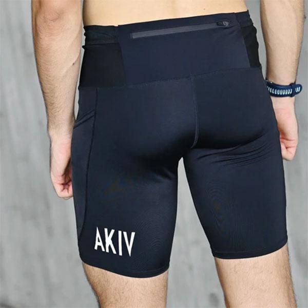 AKIV アキ 2-in-1 Multi-Pocket Pro Tights Unisex | For Road