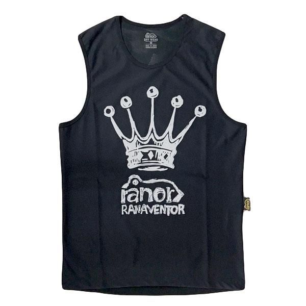 ranor ラナー SR-graphic BACKMESH NOSLEEVE BLACK 825-1-109