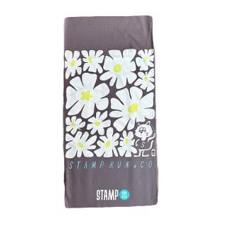 STAMP RUNCO  󥢥ɥ STAMP NECK GAITER FLOWER -GRAY- ڤСޤηؤοɤ