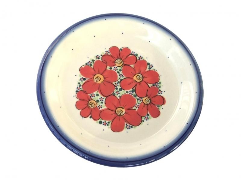 ポーランド食器の通販 Ameliaポーランド食器 公式オンラインショップ ポーリッシュポタリー 26cmプレート赤い花 ポーランド食器の通販 Ameliaポーランド食器 公式オンラインショップ ポーリッシュポタリー 26cmプレート赤い花