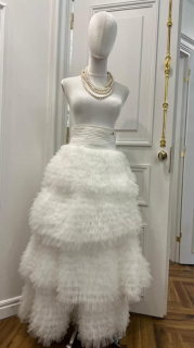 tulle ribbon skirt 塼ܥ󥹥ȡ٥䡼ߥ륯