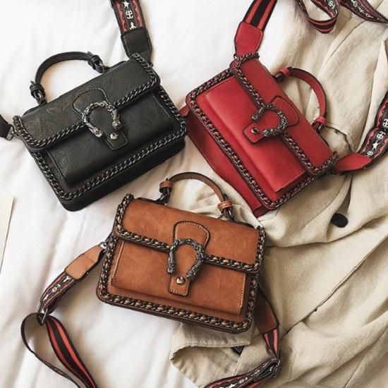 アンティーク調 レトロ ショルダーバック ハンドバック 2way レザー Bringhappiness