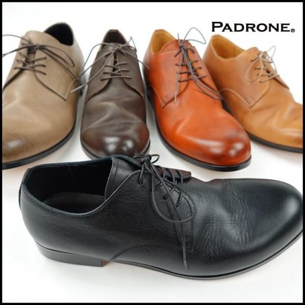 ドレス/ビジネスPADRONE DERBY PLAIN TOE SHOES