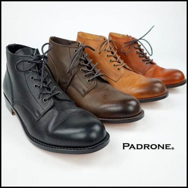 PADRONE/パドローネ CHUKKA BOOTS with SIDE ZIP “BAGGIO”/チャッカブーツwithサイドジップ