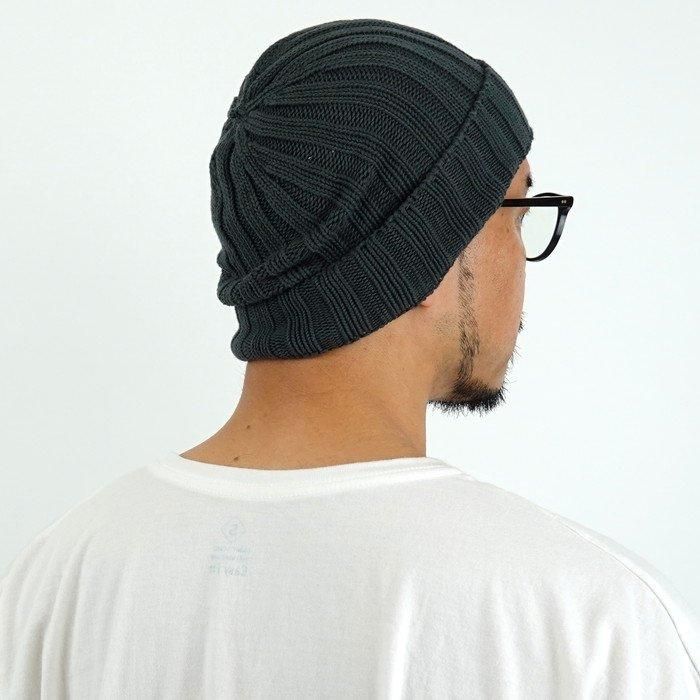 【美品】PARABOLOÏDE×NKNIT sun cap ンニット SANDINISTA（サンディニスタ）Daily Cotton Rib Knit Cap