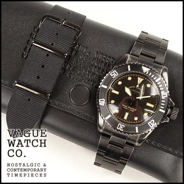 VAGUE WATCH Co. BLK SUB ステンレスベルト　ダイバーズ