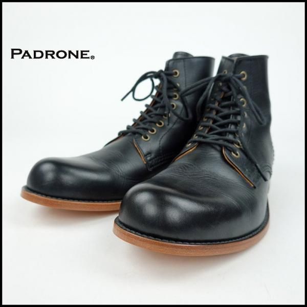 PADRONE（パドローネ）LACE UP BOOTS with BACK  ZIP