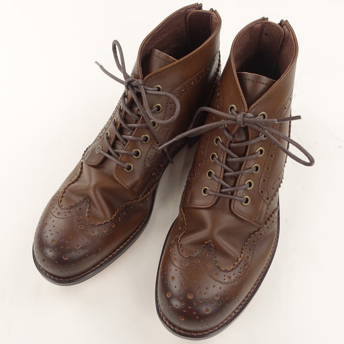 PADRONE（パドローネ）WING TIP BOOTS with BACK ZIP（ウイングチップ