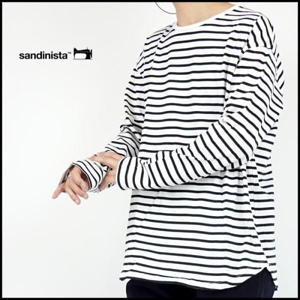 SANDINISTA/サンディニスタ Cadet Easy Fit Round Border L-S Tee/イージーフィットラウンドボーダーT