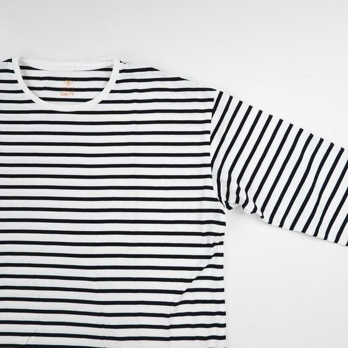 SANDINISTA/サンディニスタ Cadet Easy Fit Round Border L-S Tee/イージーフィットラウンドボーダーT