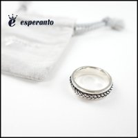Esperanto（エスペラント）<br>「2」Braid Ring SILVER925（２ブレードリング）
