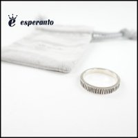 Esperanto/エスペラント<br>Stripe Ring/thin SILVER925/ストライプリング